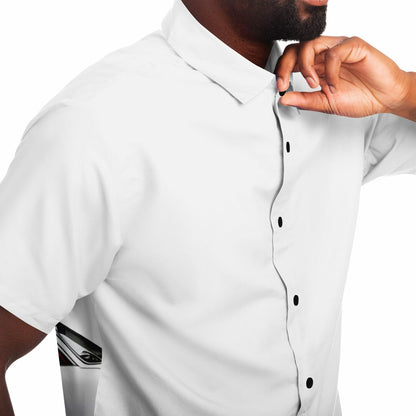 Japanese 911 Inspired Short Sleeve Button Down Shirt - AOP