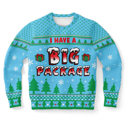 I Have A Big Package Cheeky Christmas Sweatshirt