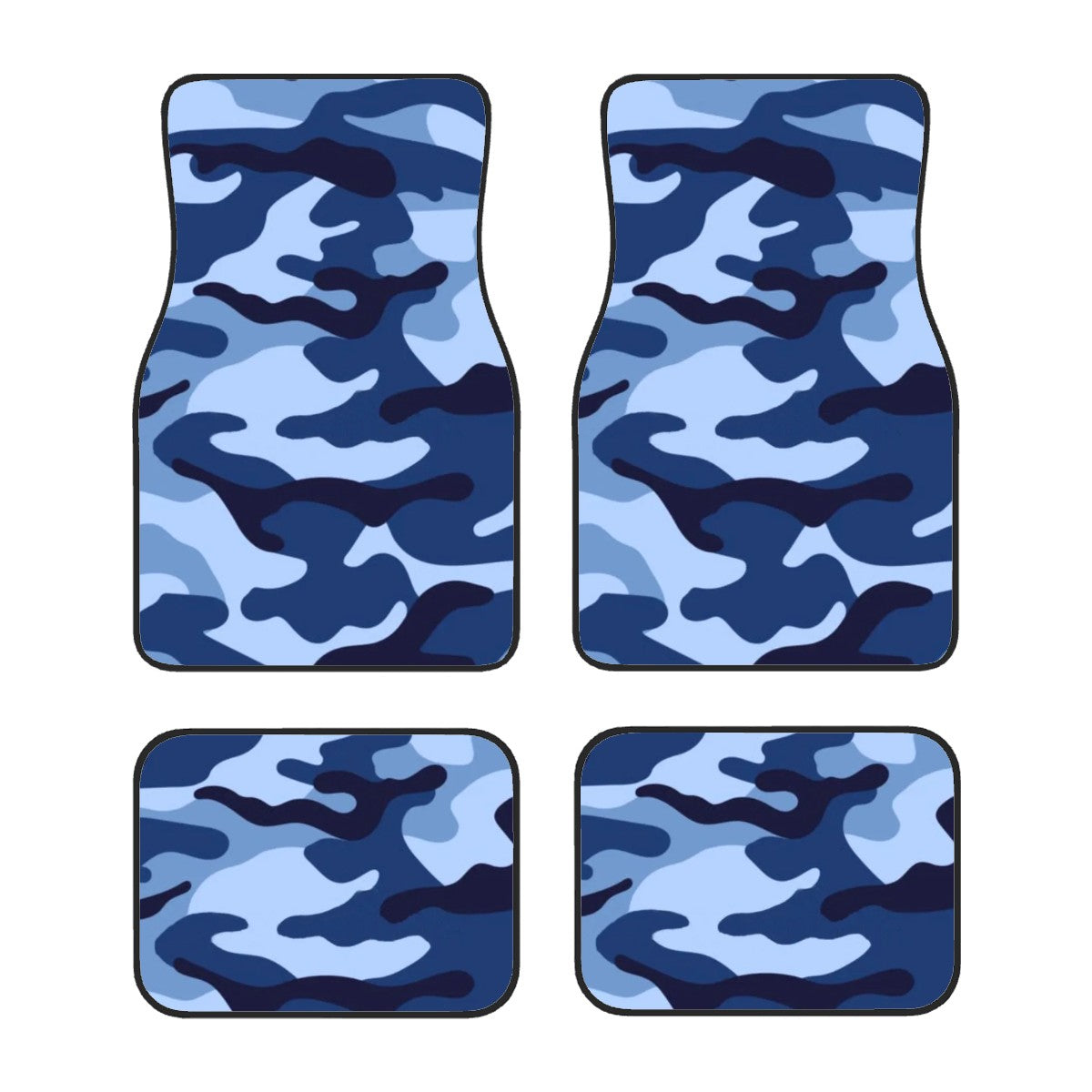 Blue Camo Automotive Floor Mats