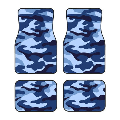 Blue Camo Automotive Floor Mats