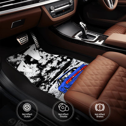 180sx JDM Illustration Automotive Floor Mats