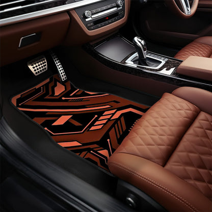 Cyberpunk Inspired Pattern Automotive Floor Mats
