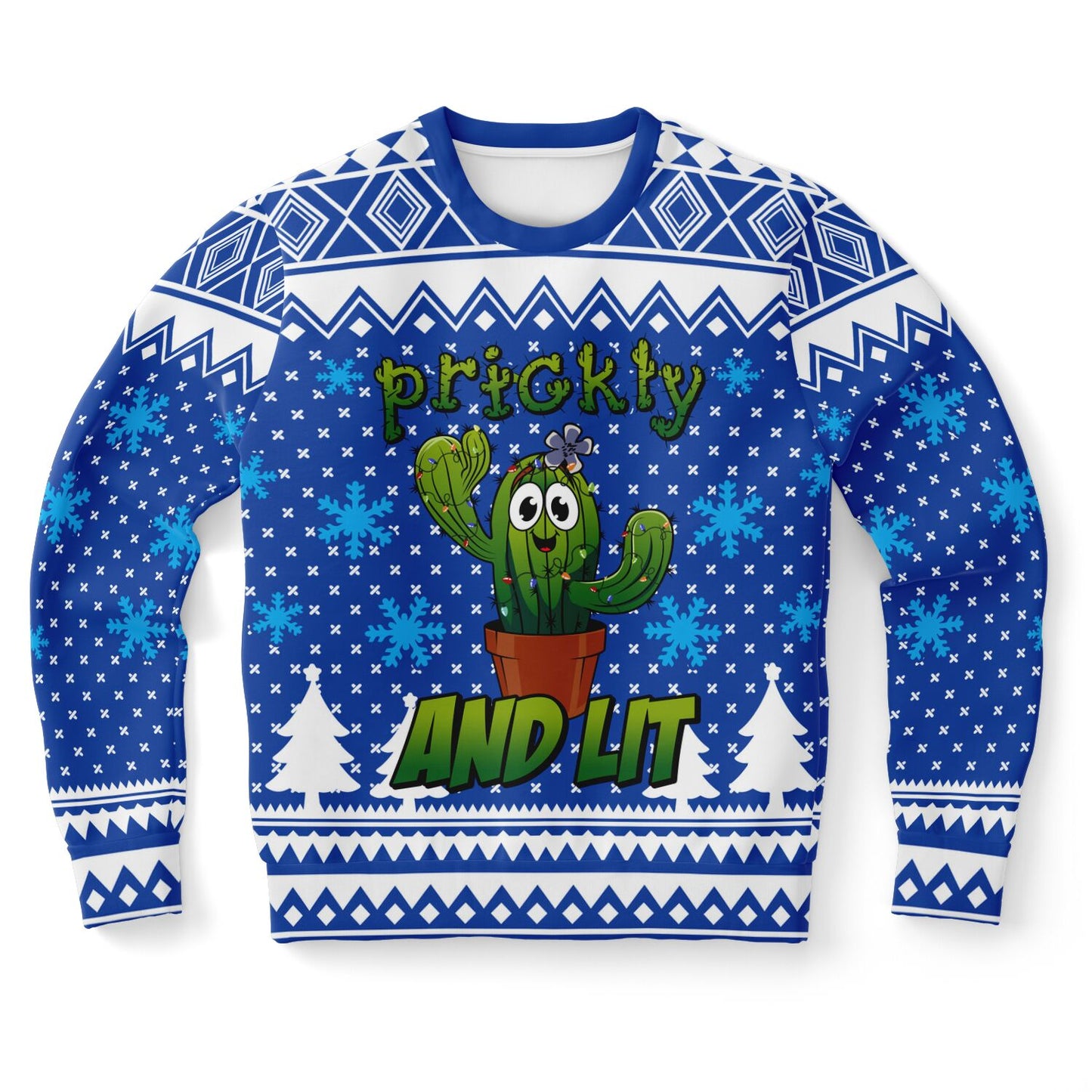 Prickly and Lit Holiday Printed Sweatshirt