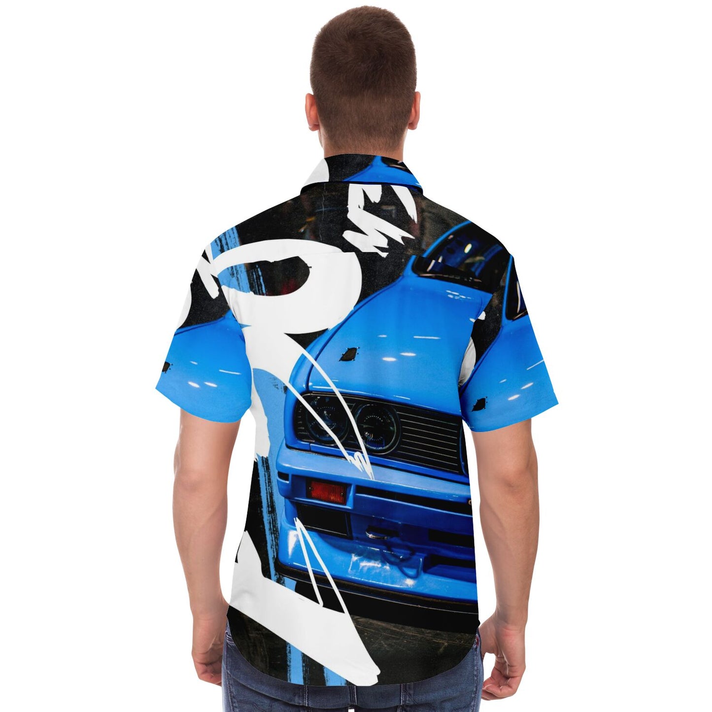 Bimmer E30 Short Sleeve Button Down Shirt - AOP
