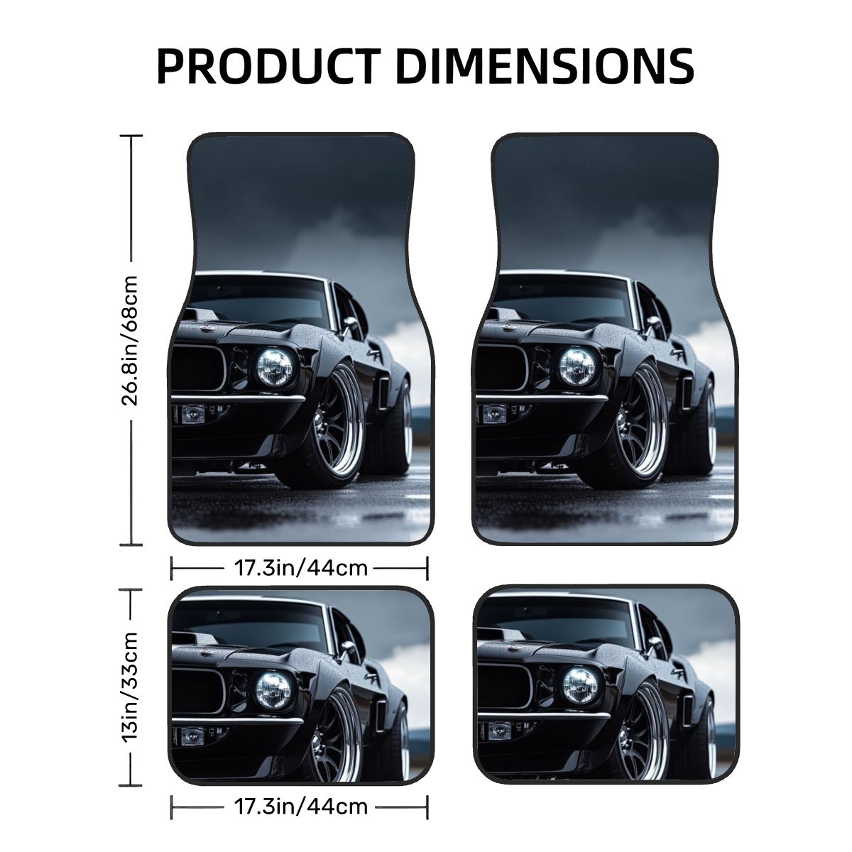 American Muscle Inspired Automotive Floor Mats