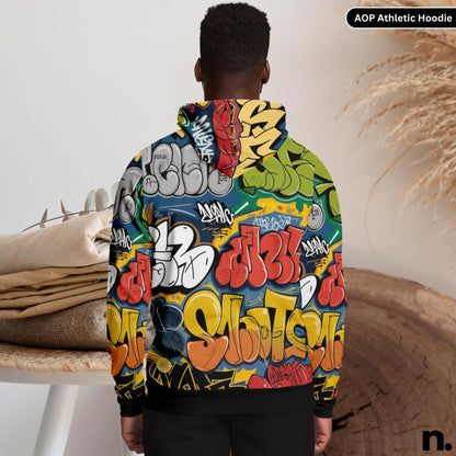 Graffiti Classic Athletic Hoodie - AOP