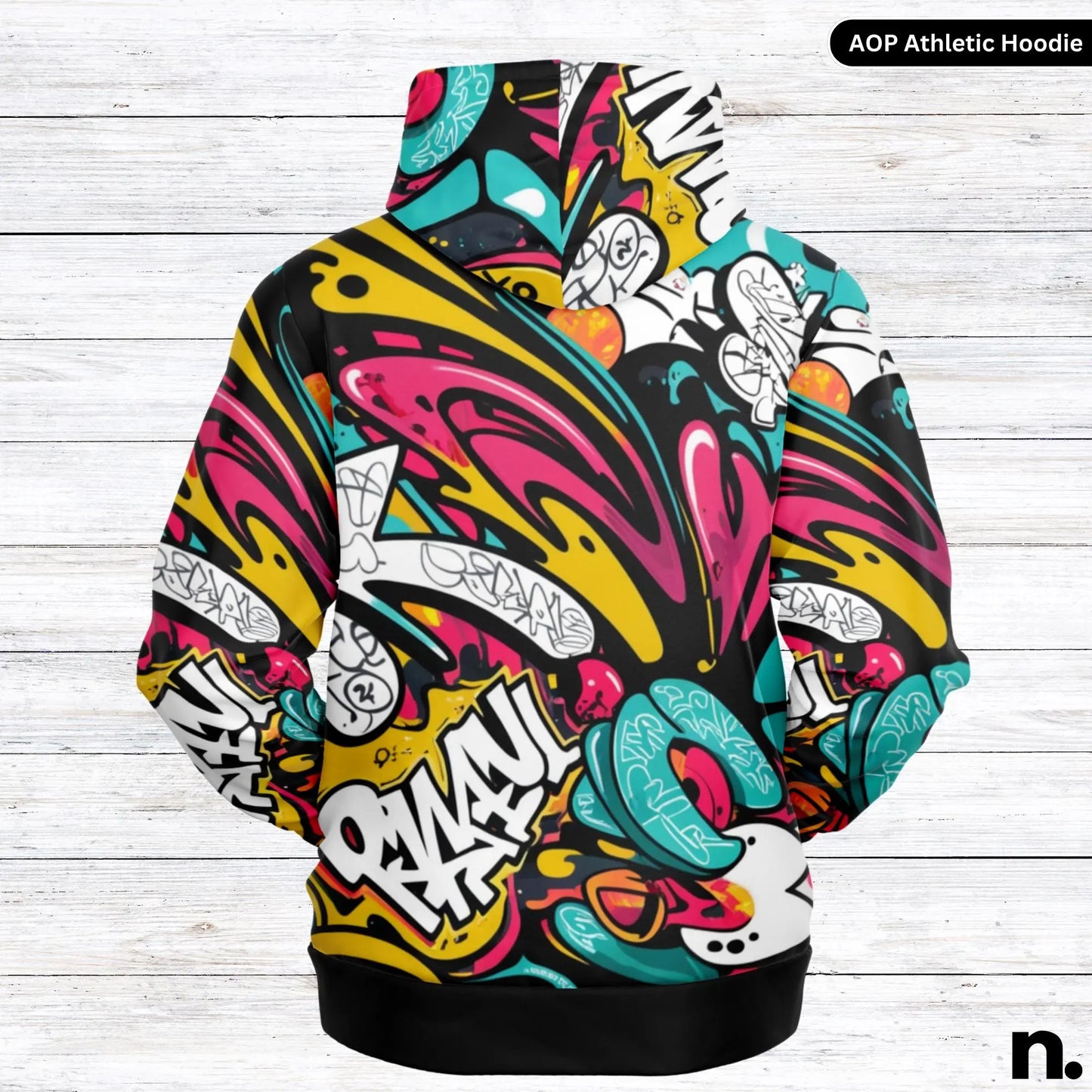 Graffiti Style Artwork Athletic Hoodie - AOP