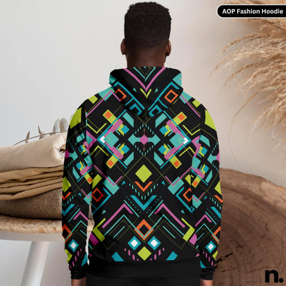 Aztec Pattern Fashion Hoodie - AOP