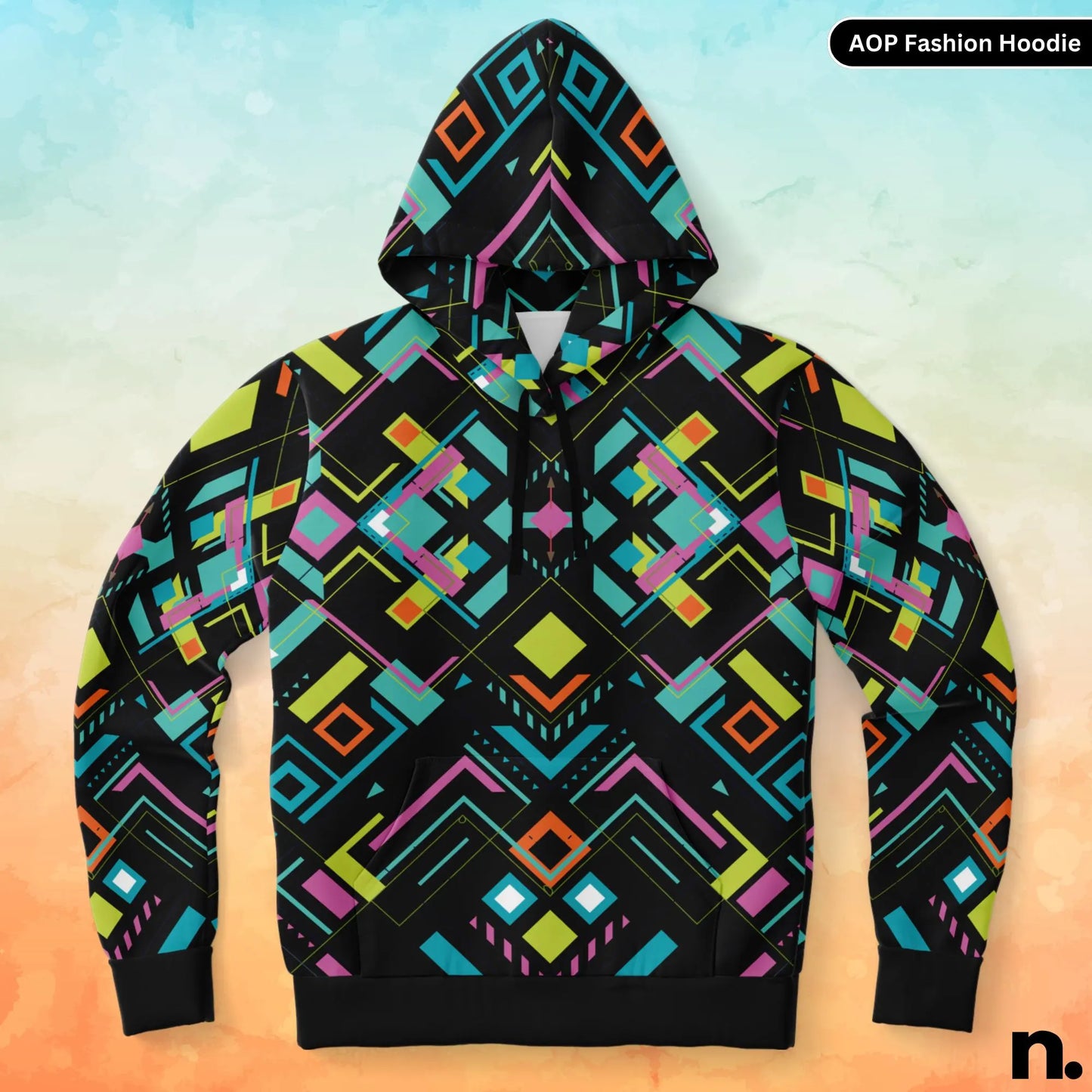 Aztec Pattern Fashion Hoodie - AOP