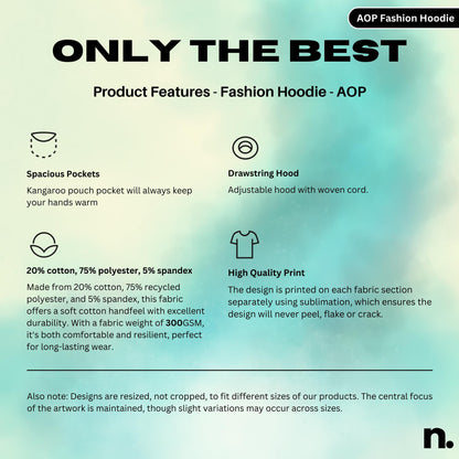 Mathematics Symbols Pattern Fashion Hoodie - AOP