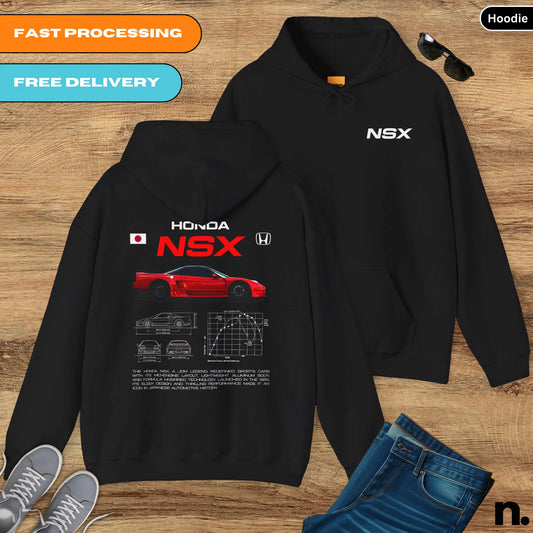 Honda NSX JDM Legend Poster Unisex Hoodie