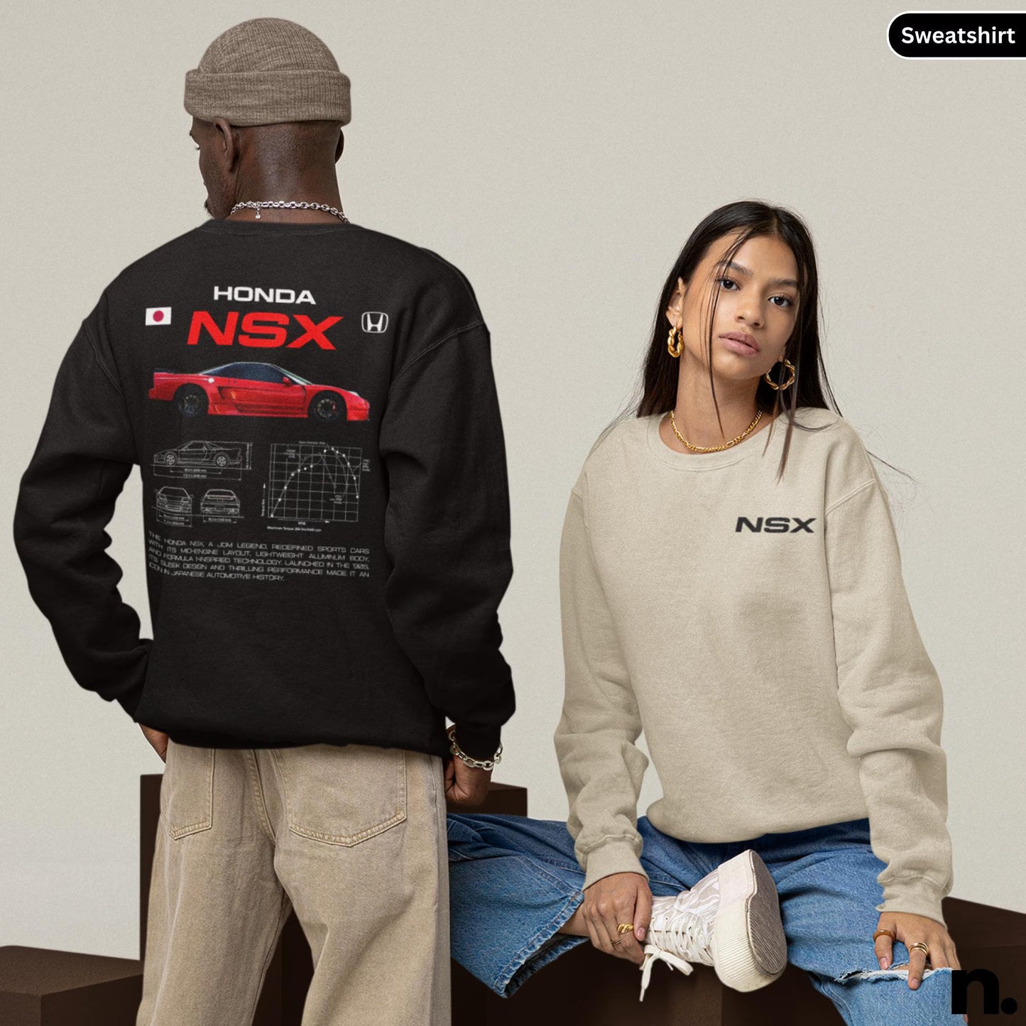 Honda NSX JDM Legend Poster Unisex Sweatshirt