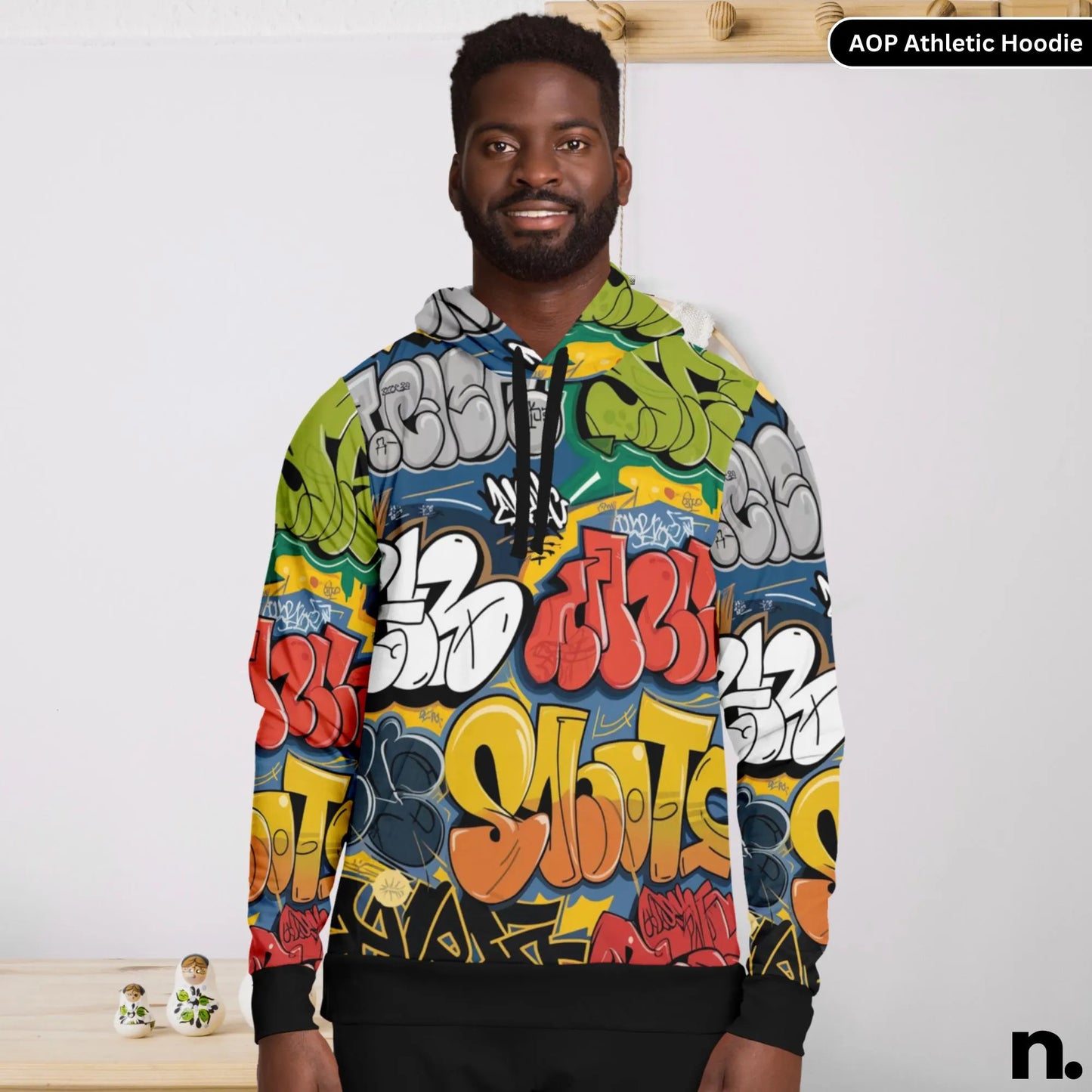 Graffiti Classic Athletic Hoodie - AOP