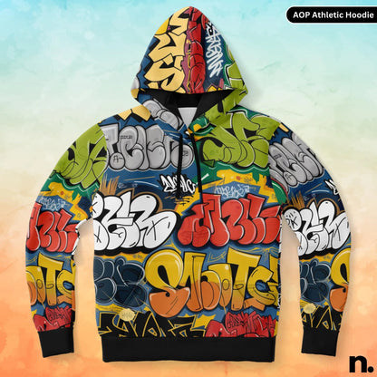 Graffiti Classic Athletic Hoodie - AOP