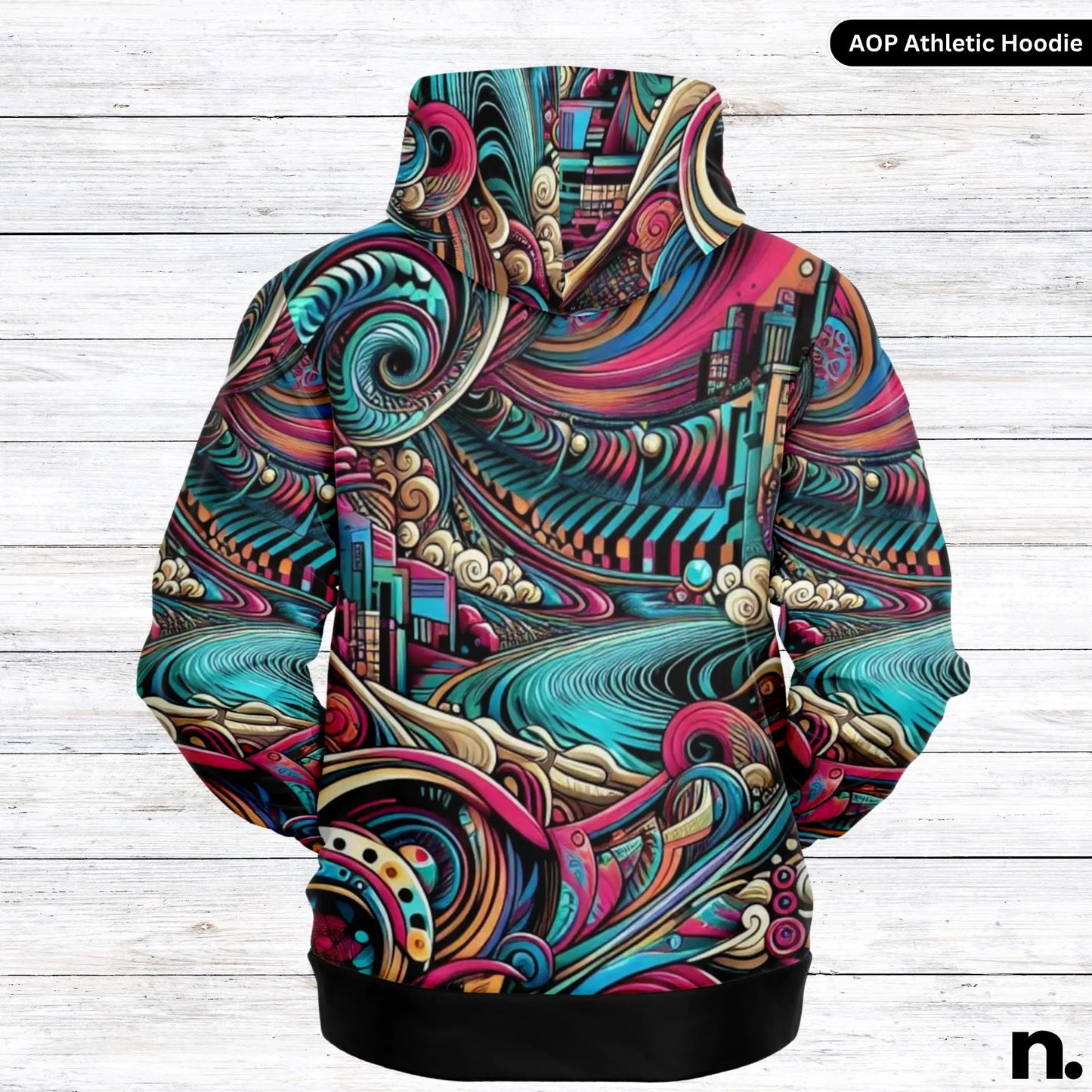 Psychedelic Art Athletic Hoodie - AOP