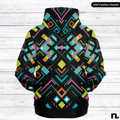 Aztec Pattern Fashion Hoodie - AOP