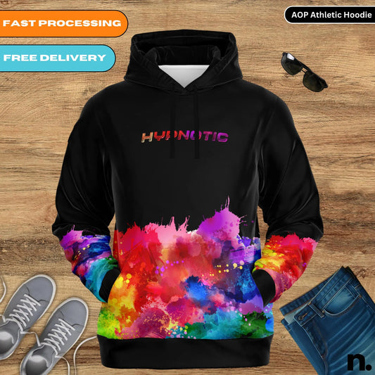 Hypnotic Colors Athletic Hoodie - AOP