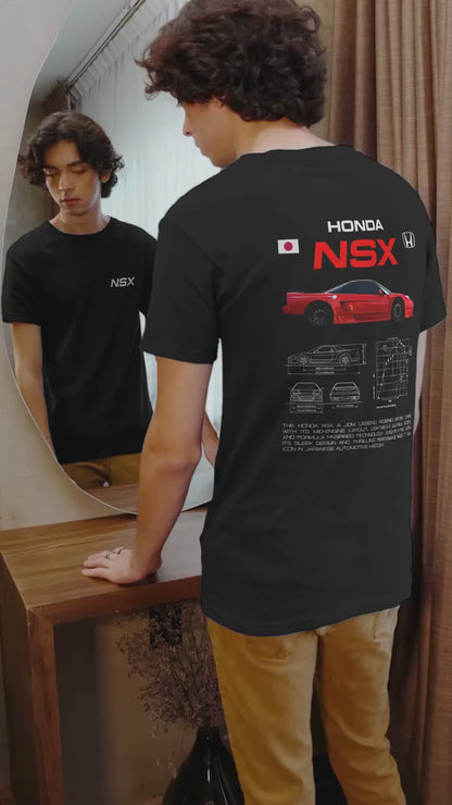 Honda NSX JDM Legend Poster Unisex Cotton Tee